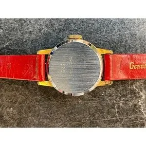 Vintage Ladies Red Hudson Watch with Mystery Second Hand Dial Vintage Ladies Red Hudson Watch with Mystery Second Hand  main image 2